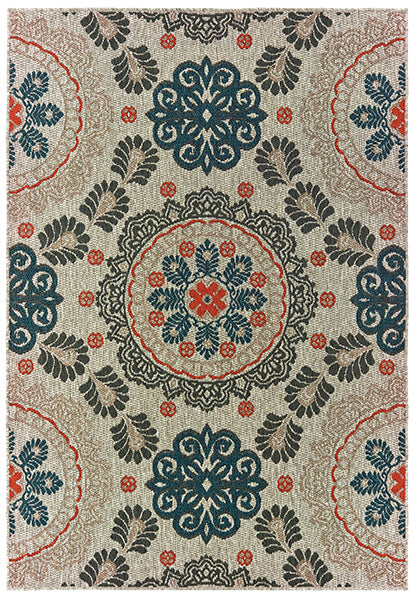 Medalia Latitude Rug Red/Green/Blue