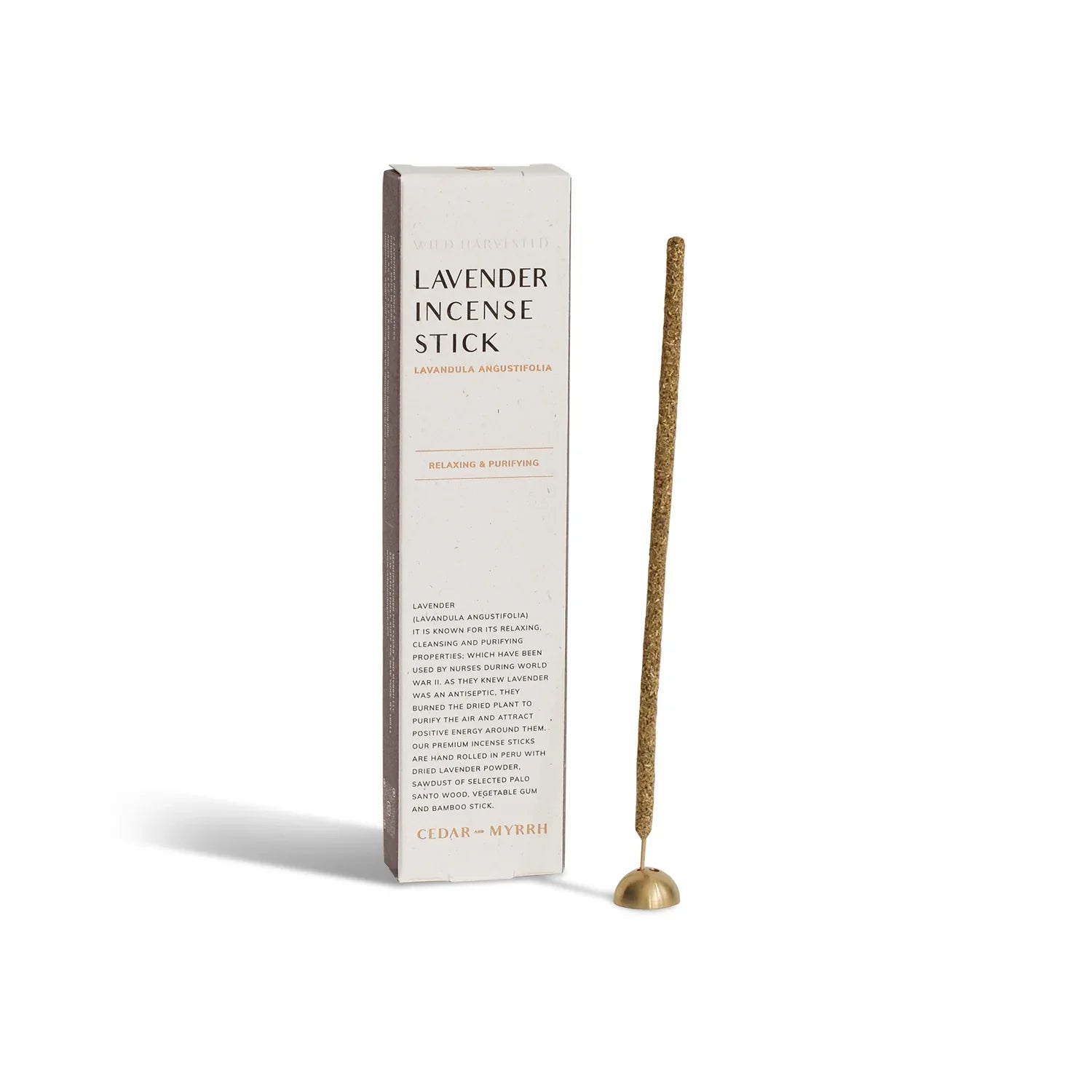 Lavender Incense Sticks – 7 Hand-Rolled Sticks from Peru