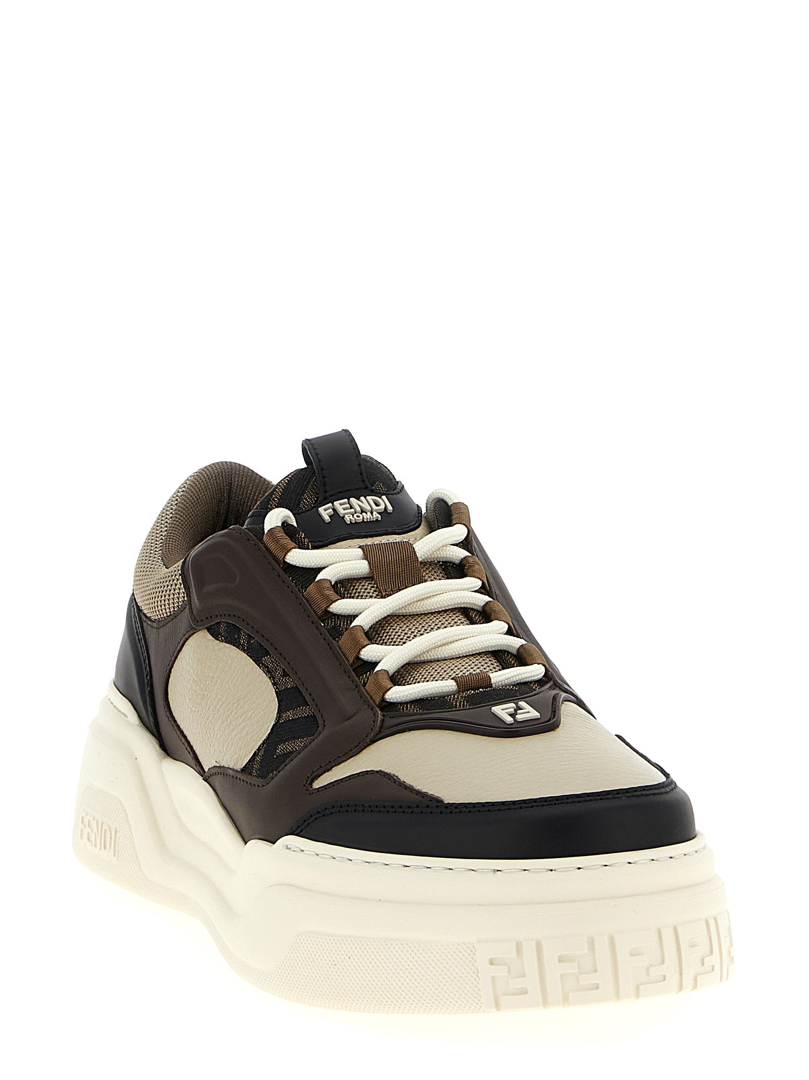 Leather Embossed Sneakers for Everyday Comfort