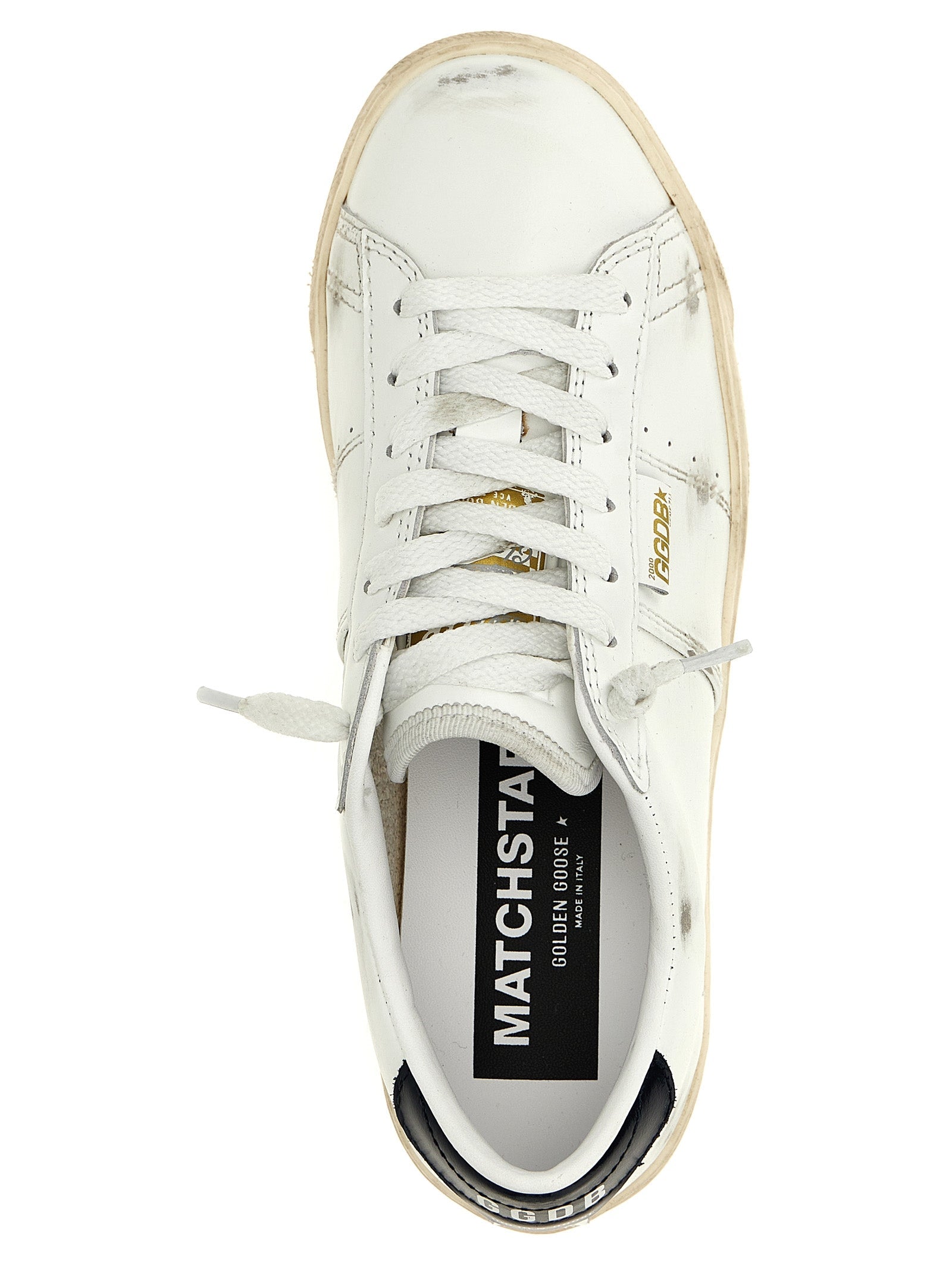 Leather Sneakers with Comfortable Rubber Sole