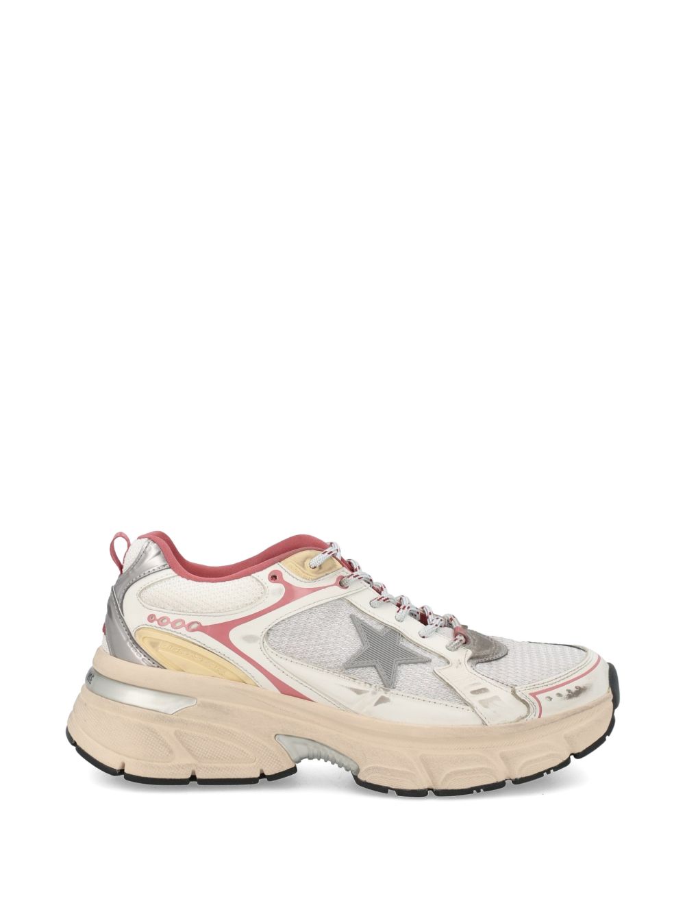 Leather Sneakers with Star Applique for Everyday Comfort