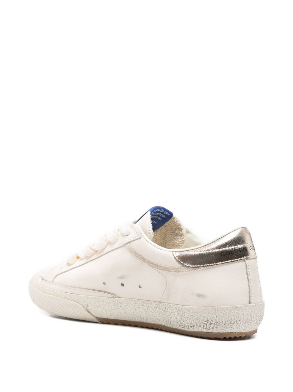 Leather Super-Star Sneakers with Logo Patch