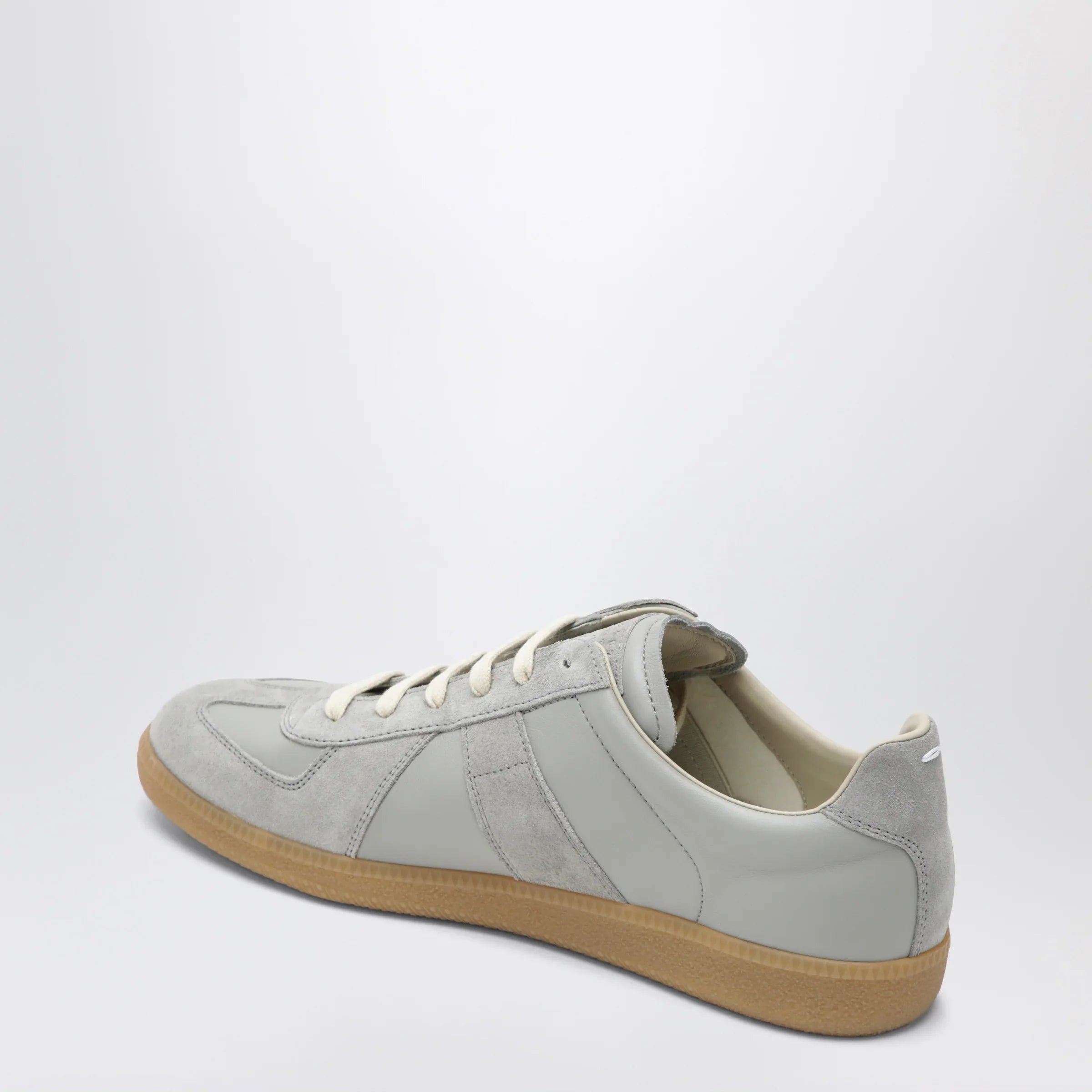 Light Grey Leather Suede Sneakers for Comfort