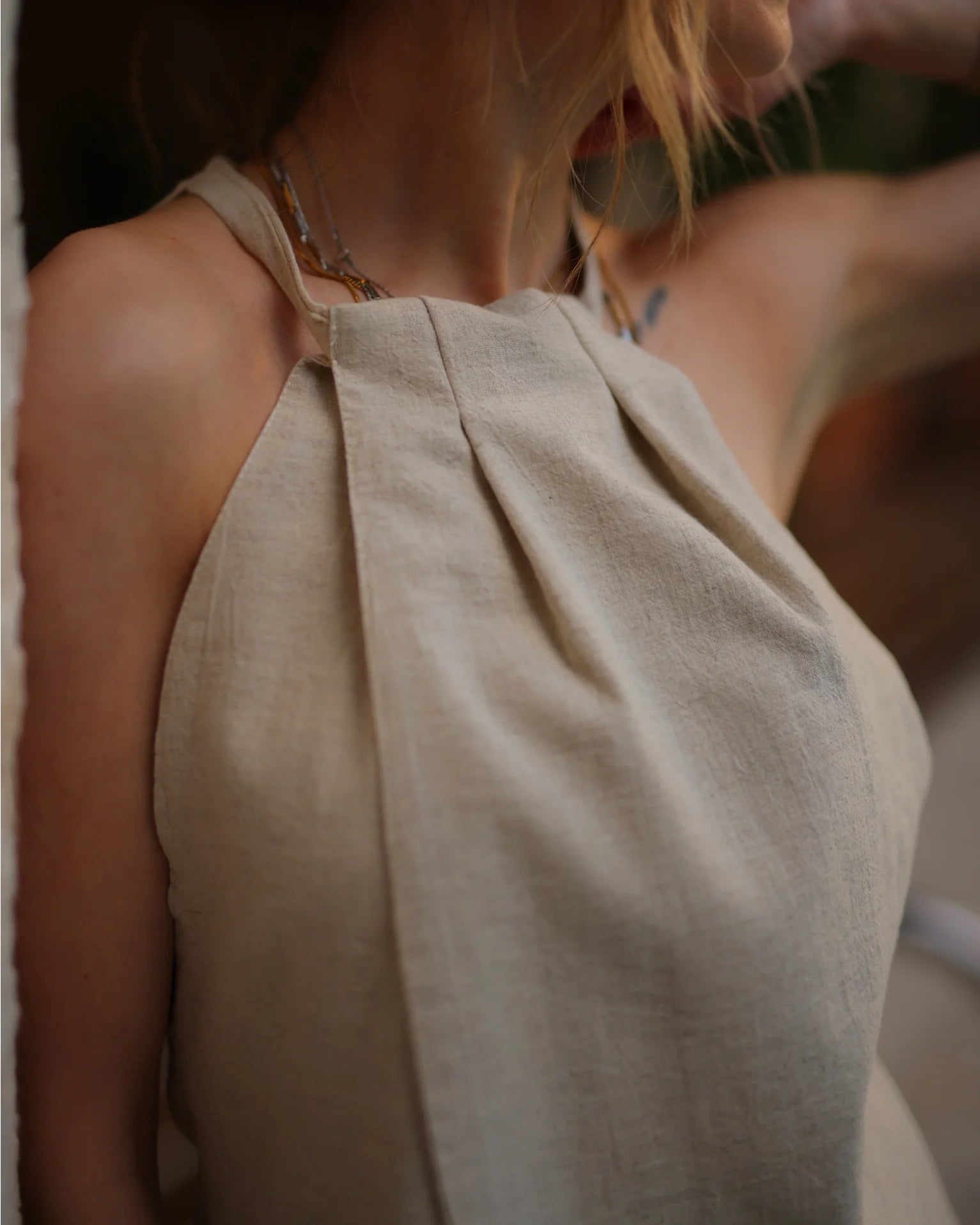 Linen Halter Top