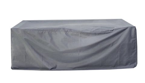 Paradiso Outdoor Solid Teak Wood Love seat - Light Gray Fabric