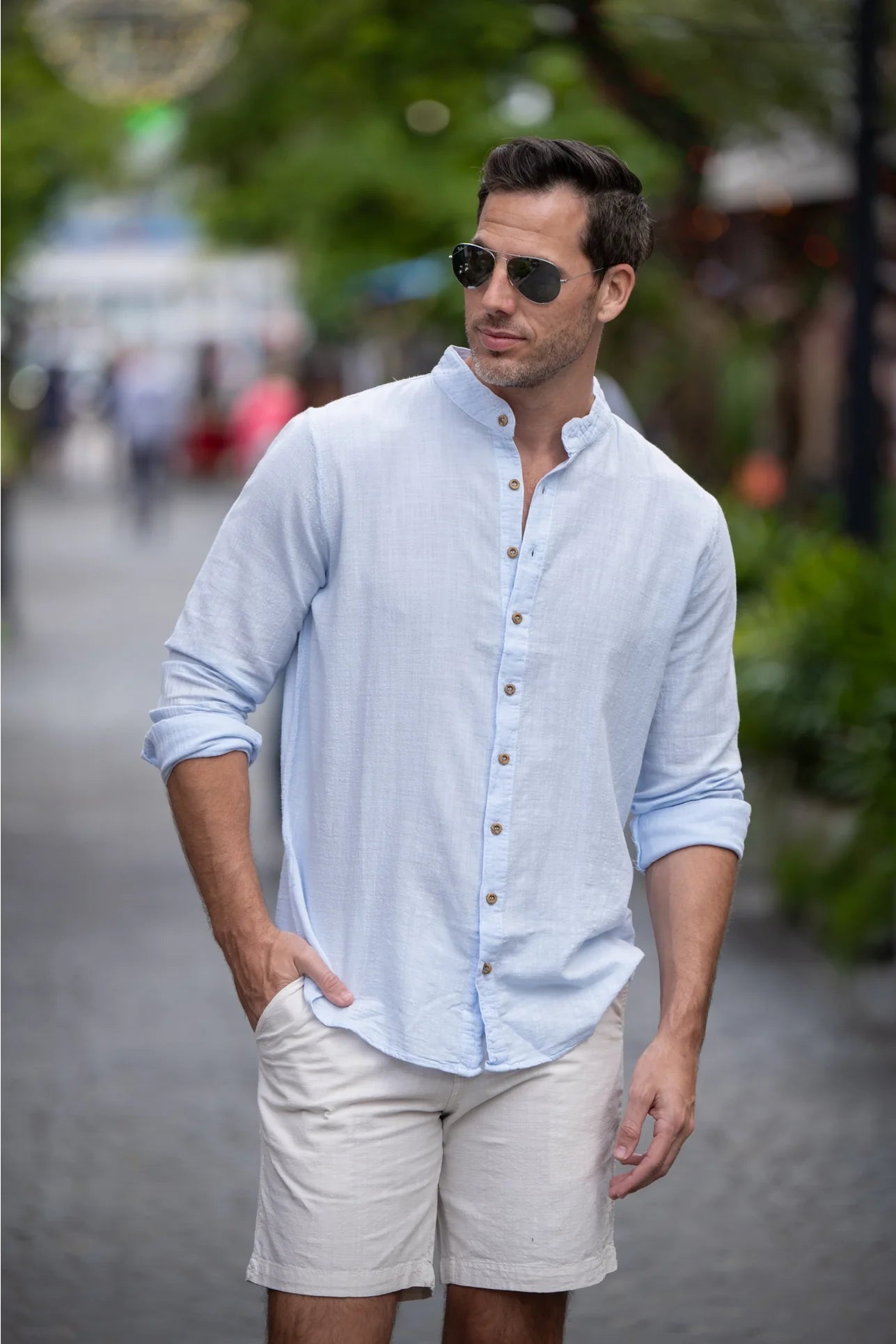 Luigi Shirt - Light Blue