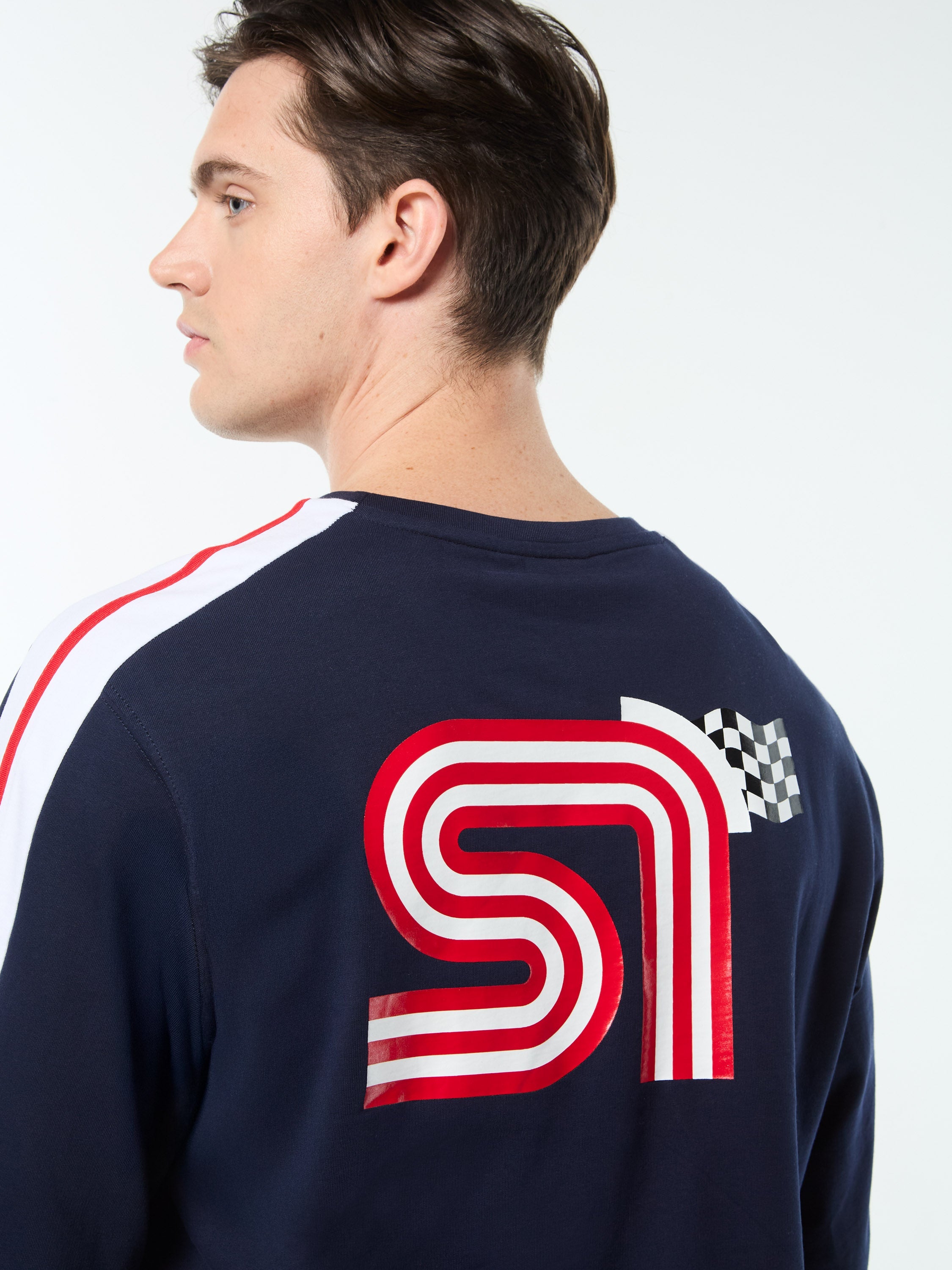 Macchina Long Sleeve T-Shirt- Maritime Blue