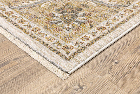 Medalia Area Rug - Buttermilk Yellow. Gray. Tan