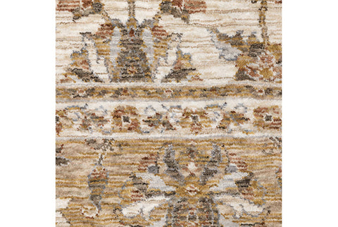 Medalia Area Rug - Buttermilk Yellow. Gray. Tan