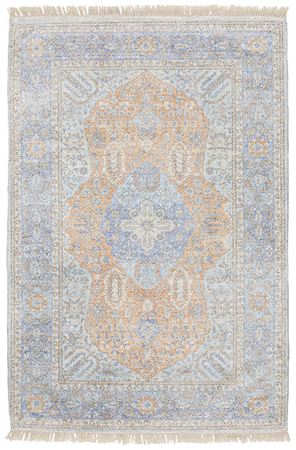 Medalia Malabar Rug Blue/Orange