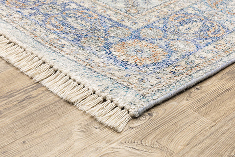 Medalia Malabar Rug Blue/Orange