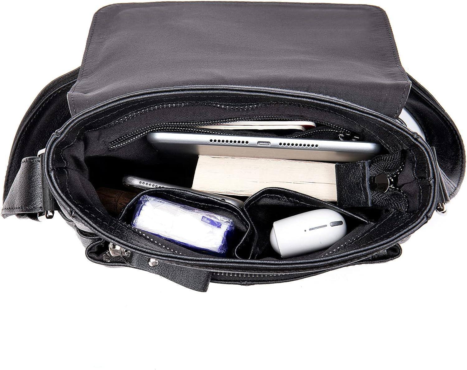 Men's Full-Grain Leather Sling Bag – Refined Business Carry