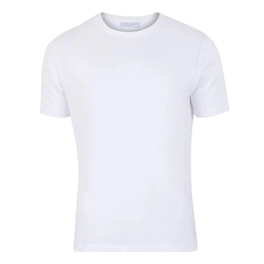 Mens Heavyweight Fitted Supima Cotton T-Shirt White