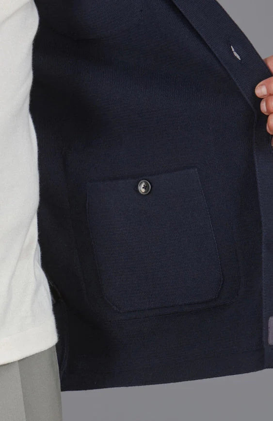Mens Midweight Cotton Work Shirt Navy