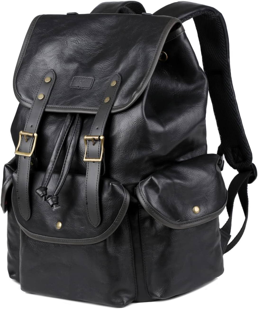 Men's Vegan Leather Backpack – Professional Laptop Carry