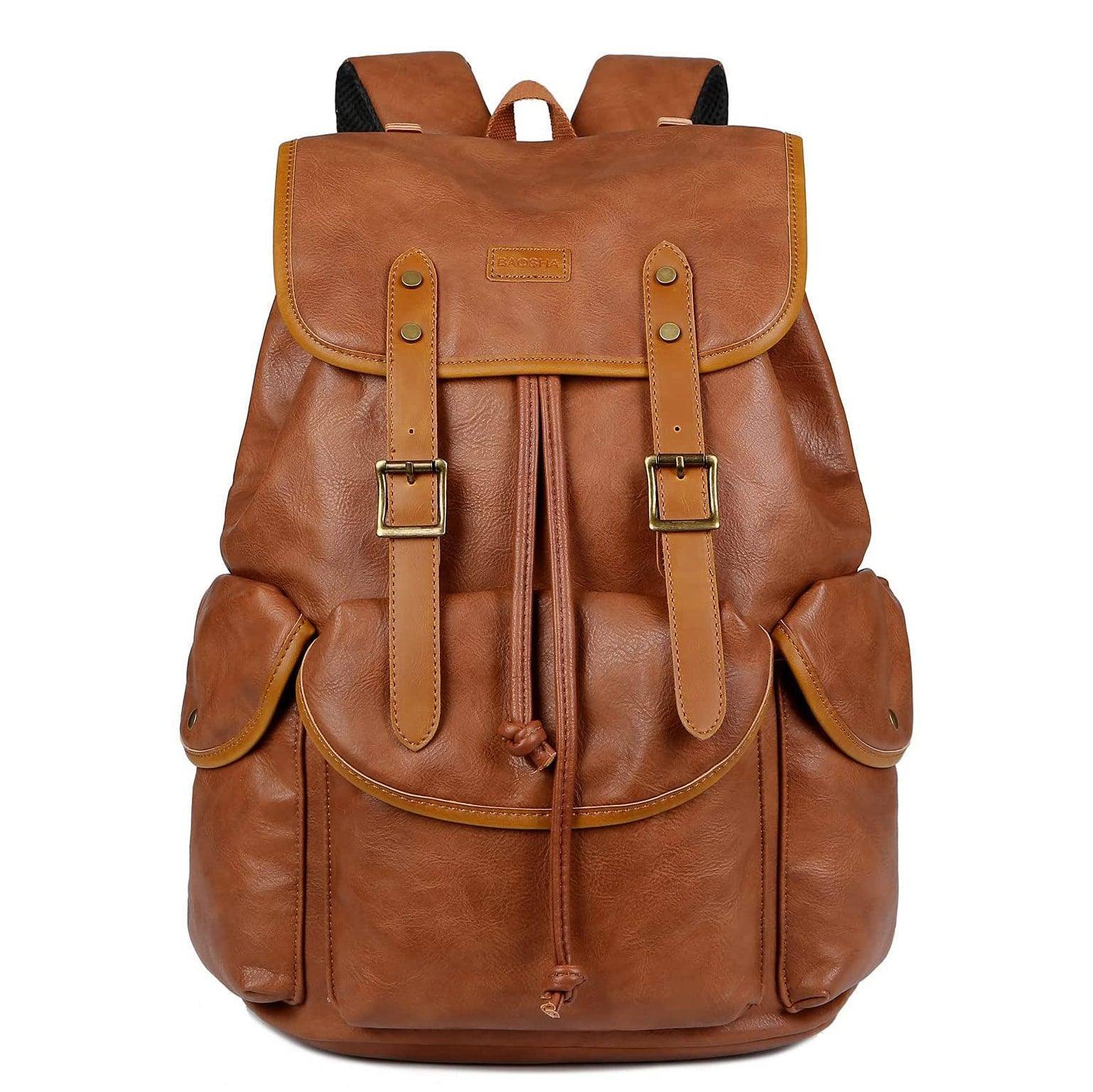 Men's Vegan Leather Backpack – Professional Laptop Carry