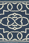 Medalia Meridian Indoor / Outdoor Rug  Navy/White
