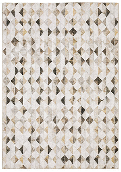 Sandstorm Myers Park Rug Brown/White/Yellow