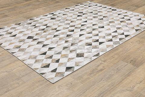 Sandstorm Myers Park Rug Brown/White/Yellow