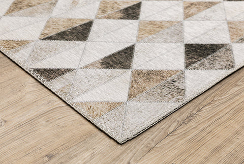 Sandstorm Myers Park Rug Brown/White/Yellow