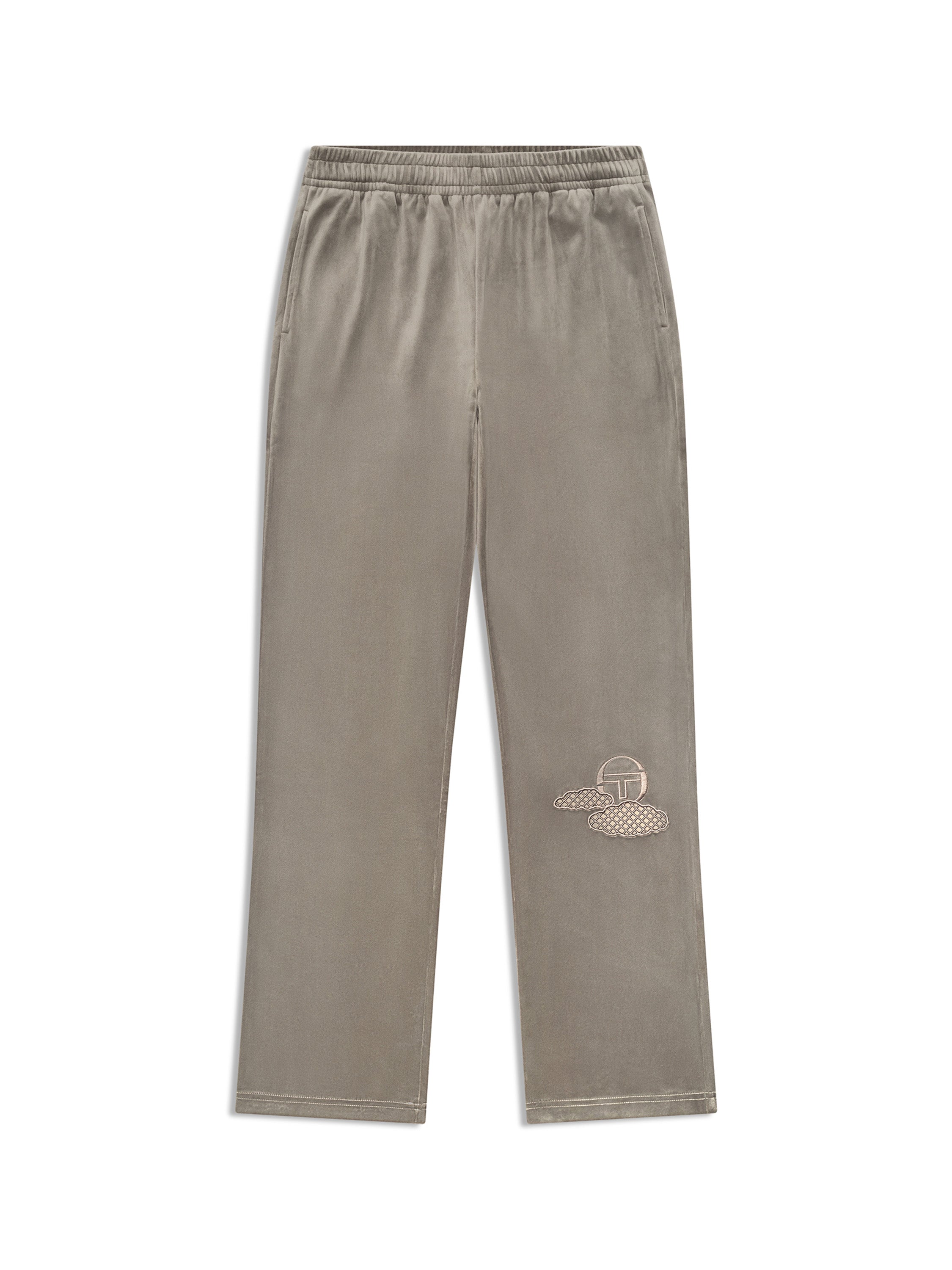 Nuvola Velour Track Pant-Agave Green
