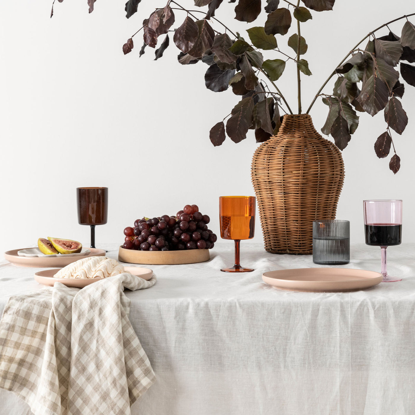Offwhite Linen Table Cloth