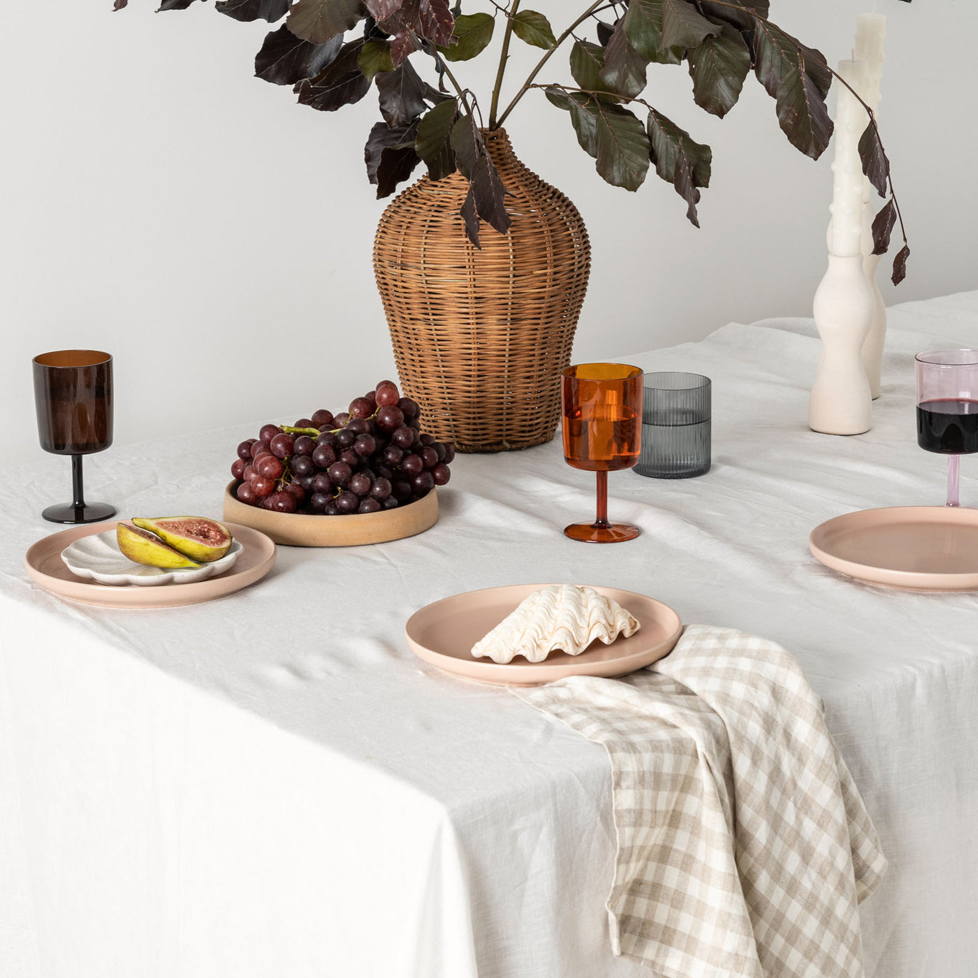 Offwhite Linen Table Cloth
