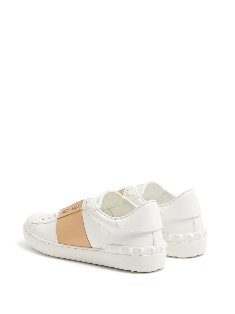 Open Calfskin Leather Sneakers for Everyday Comfort