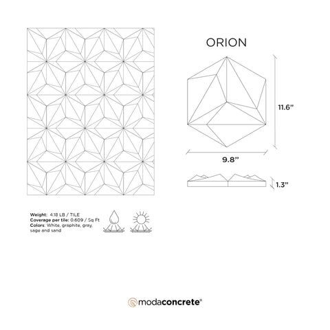 ORION Concrete Wall Tile