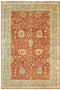 Medalia Area Rug -  Orange. Buttermilk Yellow. Light blue gray