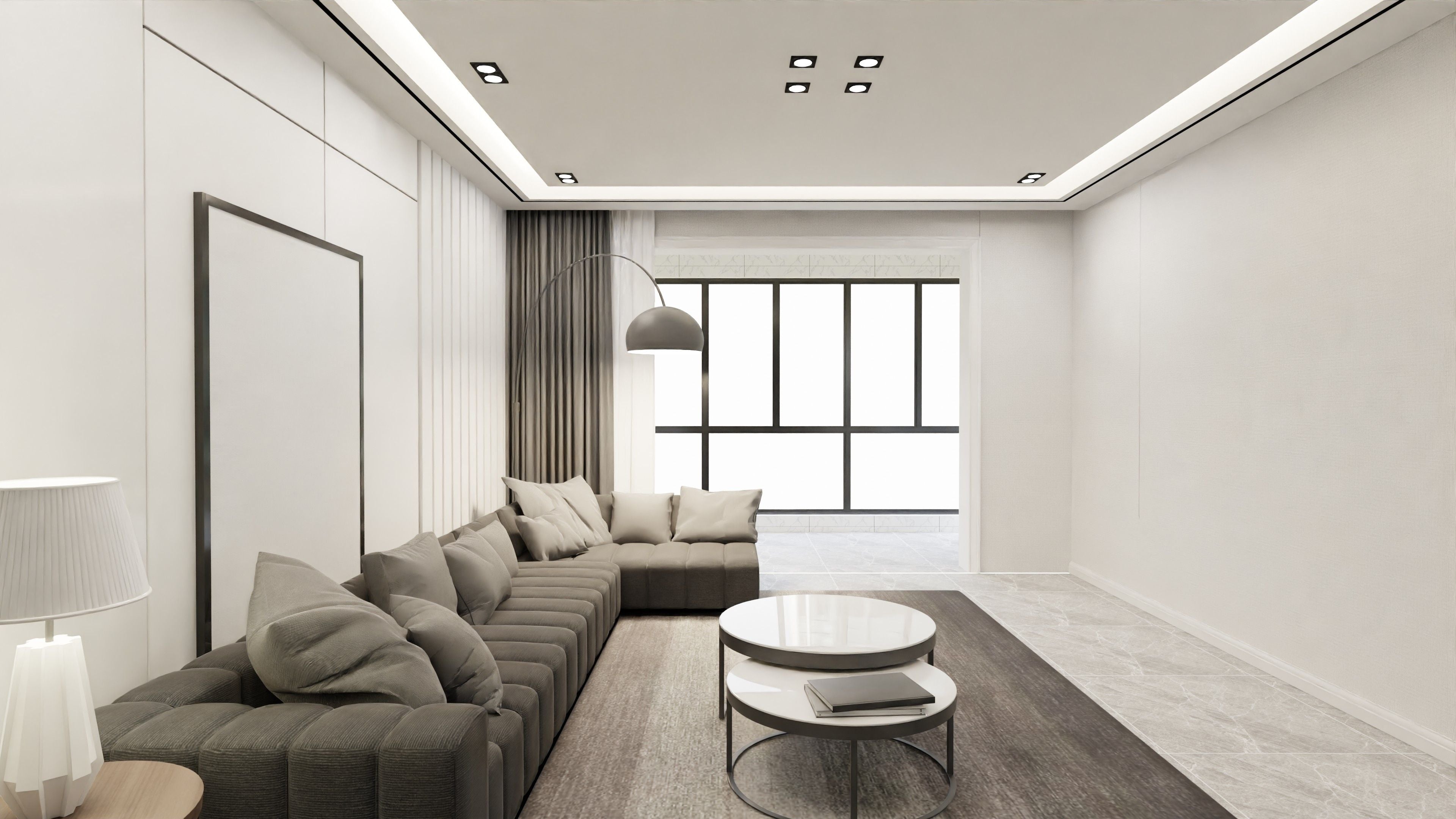 Luxe Modular Sectional Sofa with Ottoman
