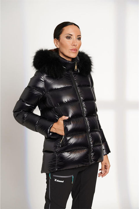 Henry Arroway Princess Women Puffer Jacket Black