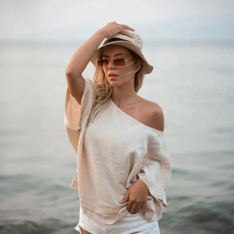 Pure Linen White Top