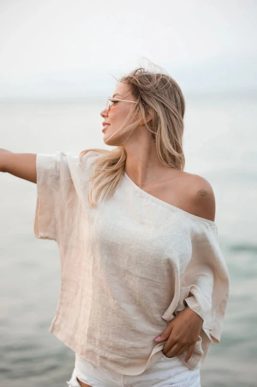 Pure Linen White Top