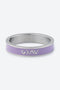 Lavender Enamel Highs and Lows Ring
