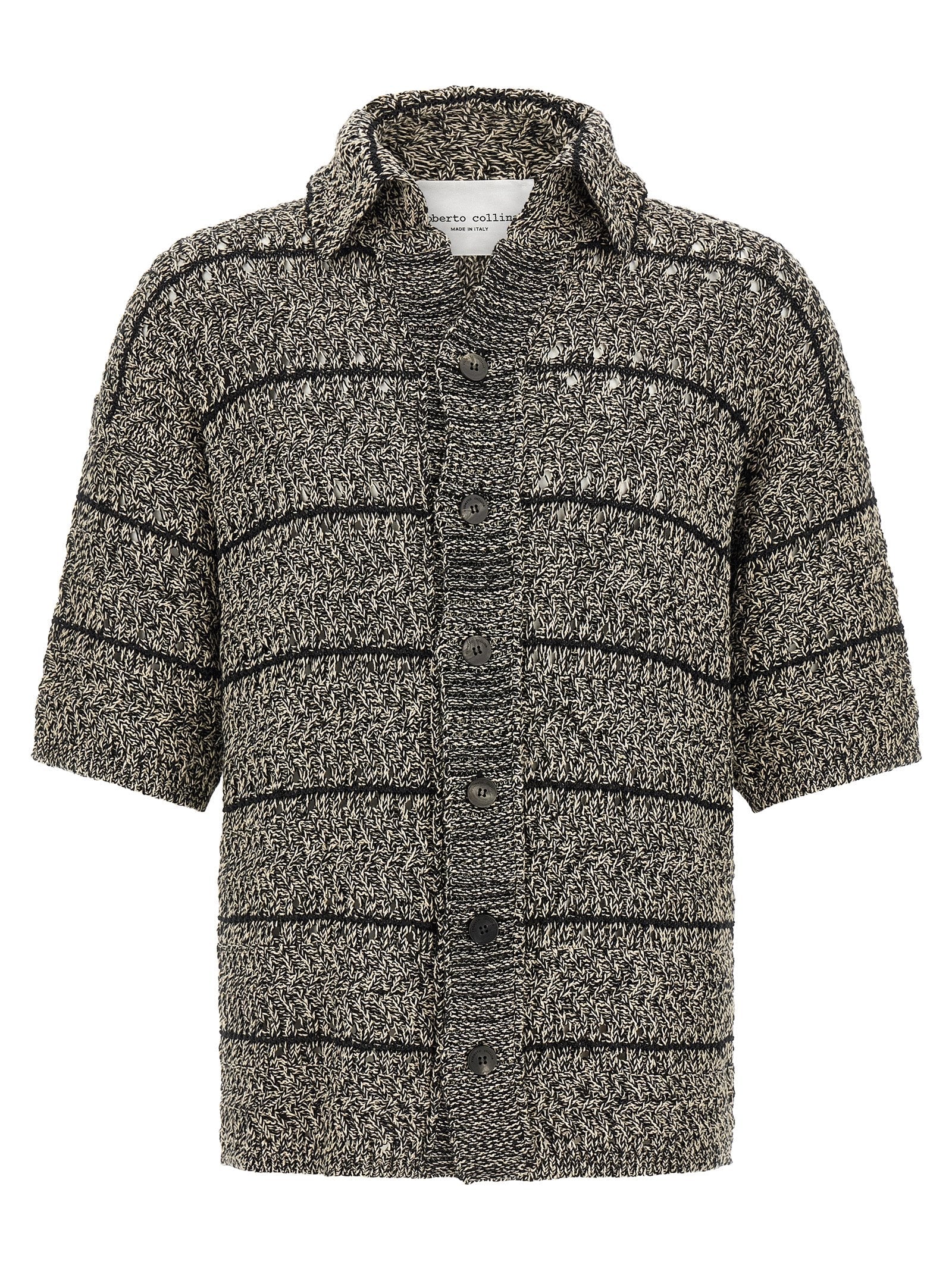 Roberto Collina Mouliné Insert Cardigan
