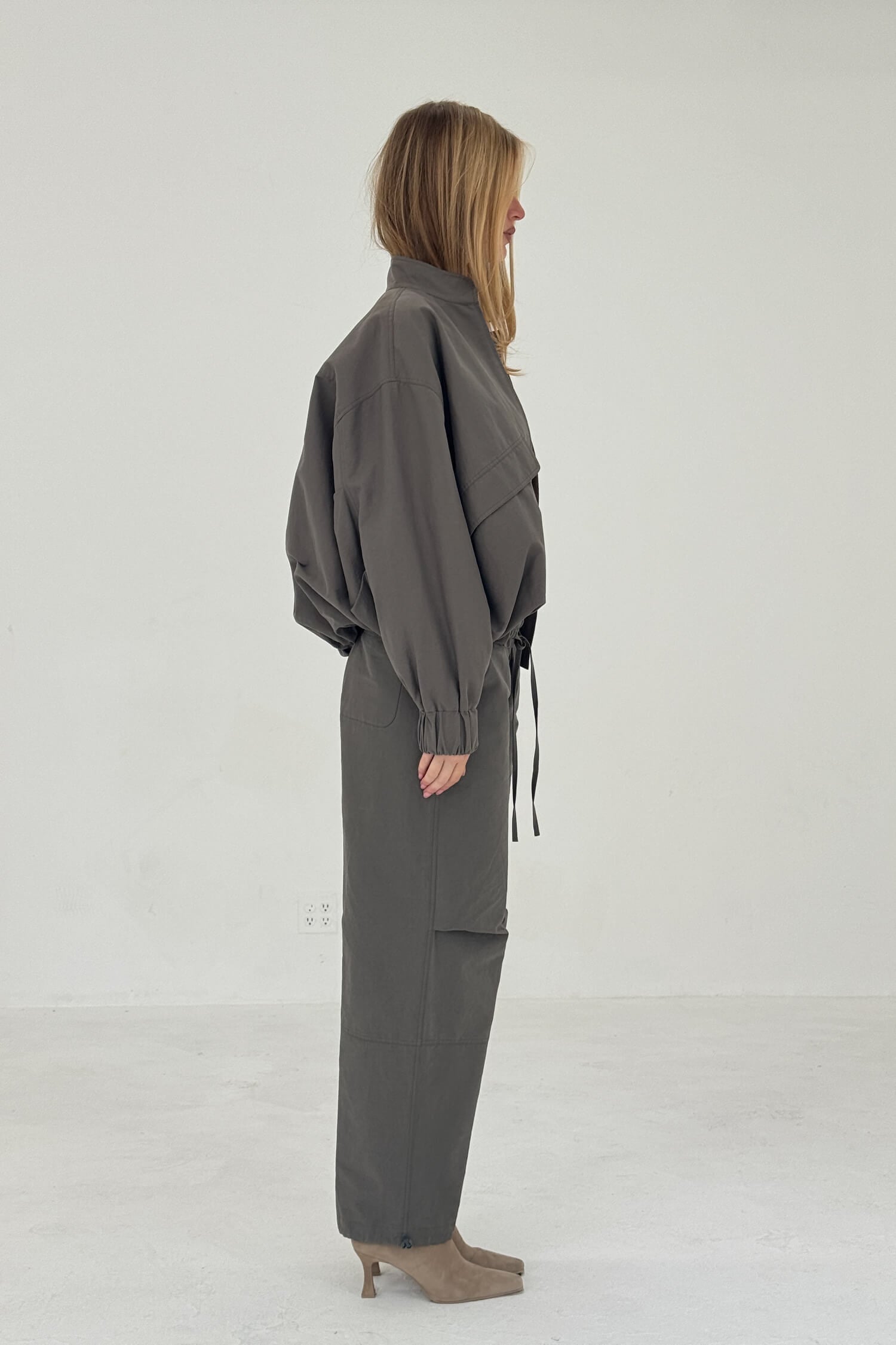 SABLE JACKET IN CHARCOAL