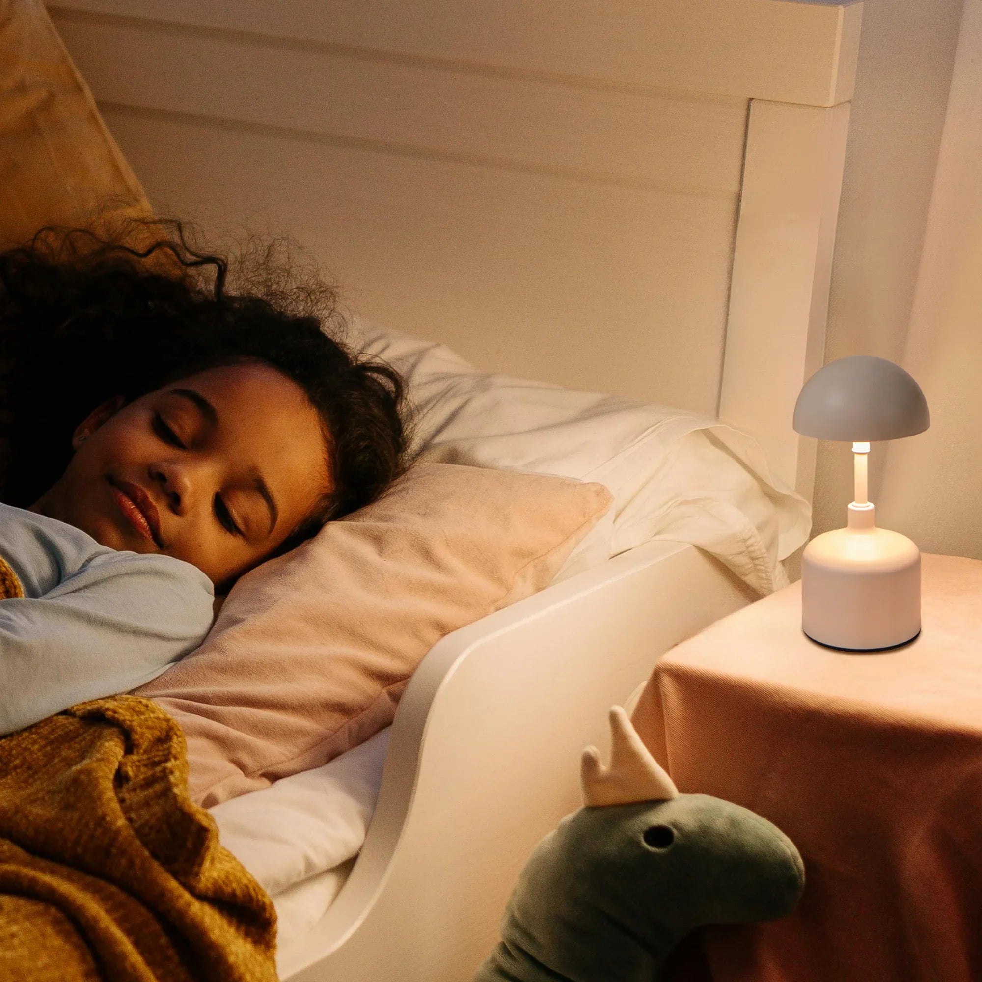 Set of 2 Rechargeable Mushroom Lamps