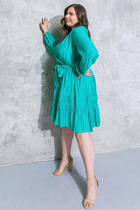 CATCH THE WIND WOVEN MINI DRESS