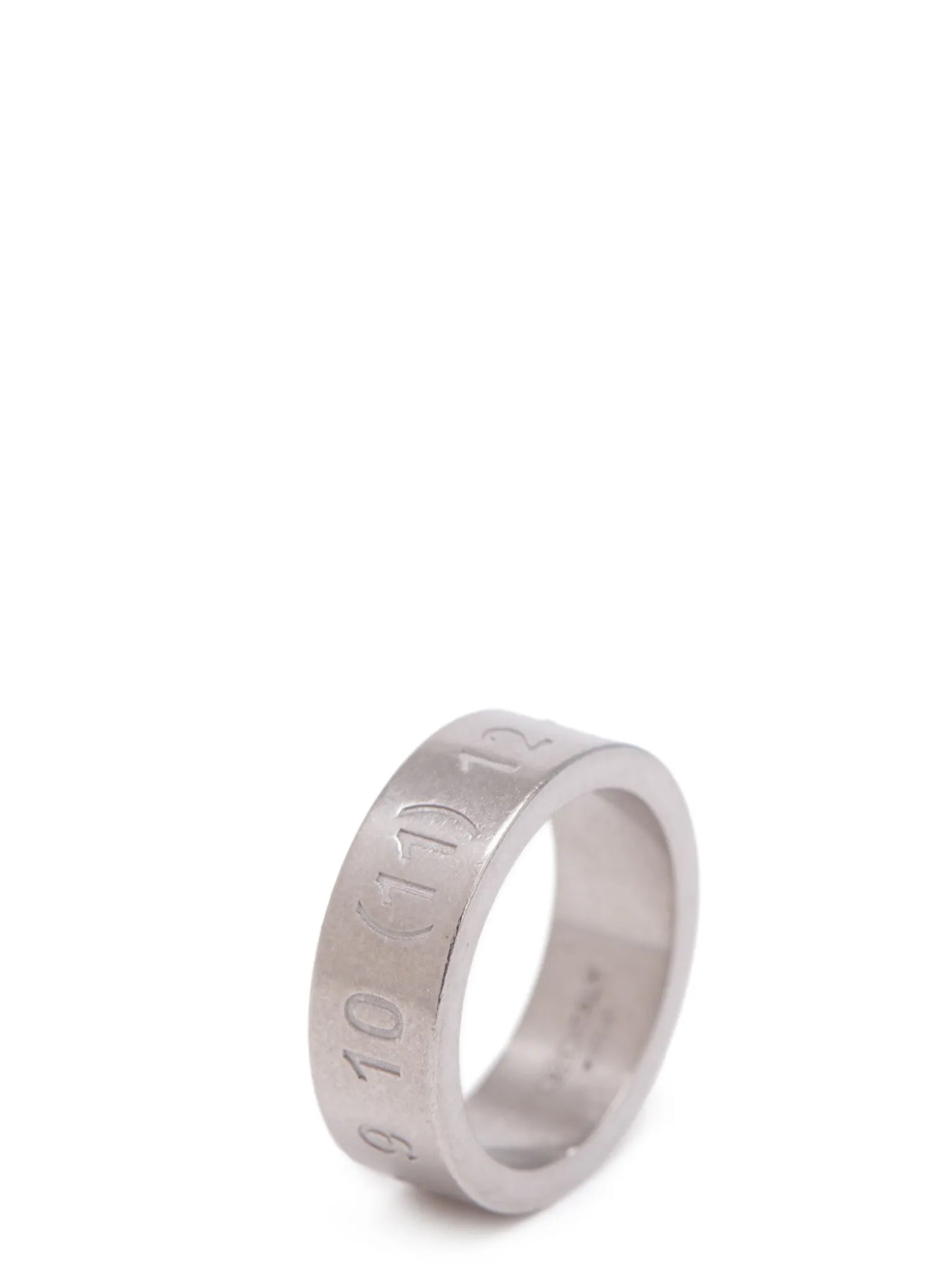 Silver Engraved Number Ring for Everyday Wear