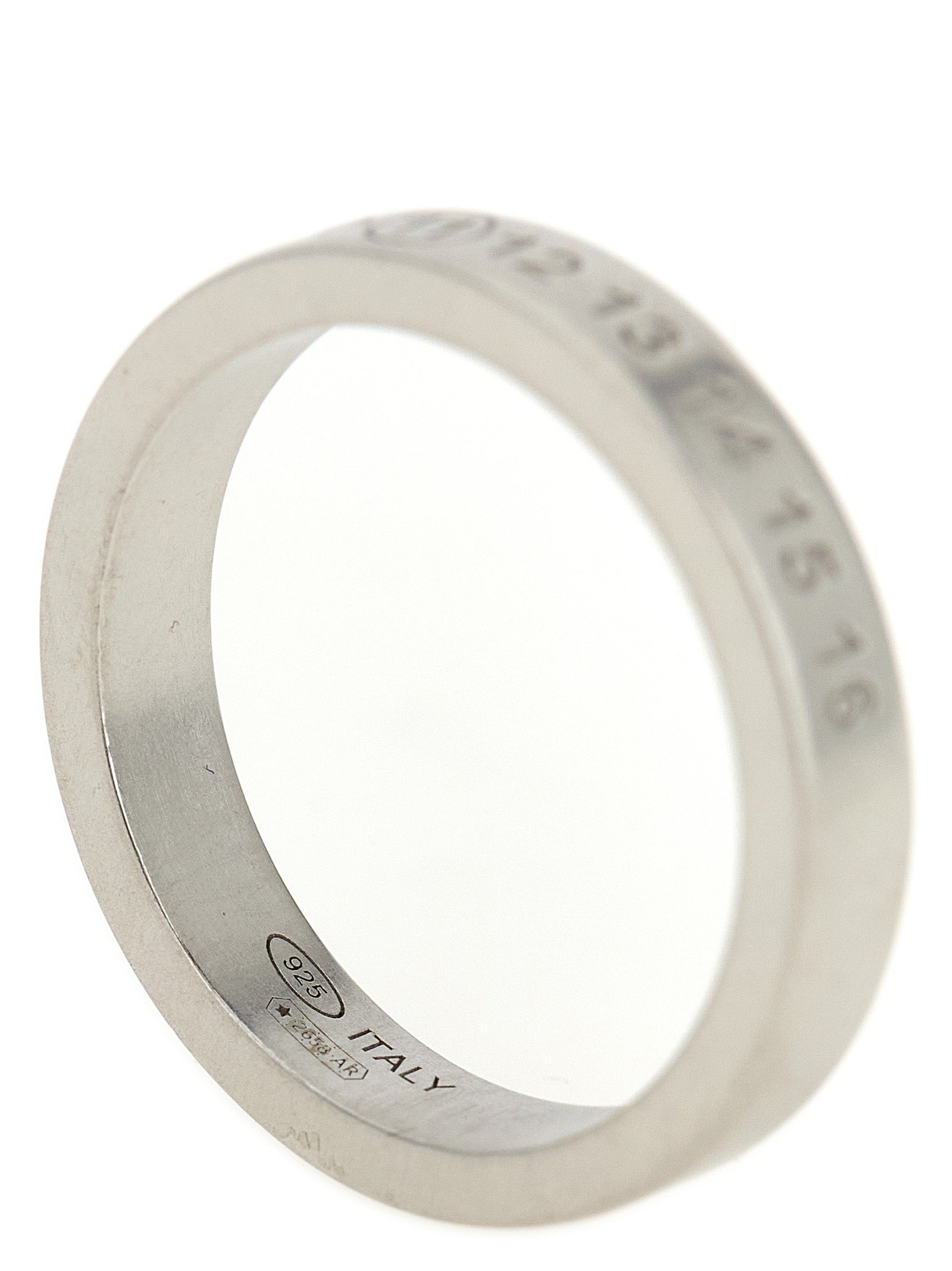 Silver Engraved Number Ring for Everyday Wear