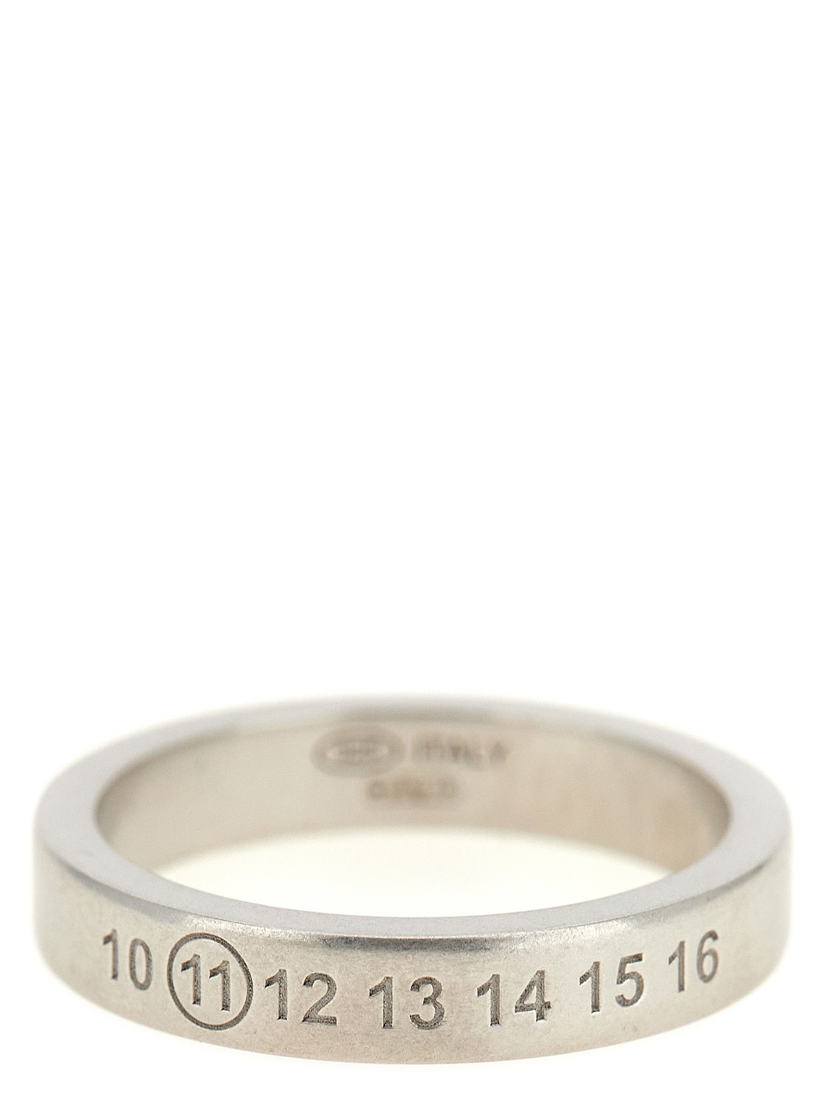 Silver Engraved Number Ring for Everyday Wear