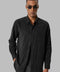 Black Technical Tencel Fabric Men's Shirt - Wessi