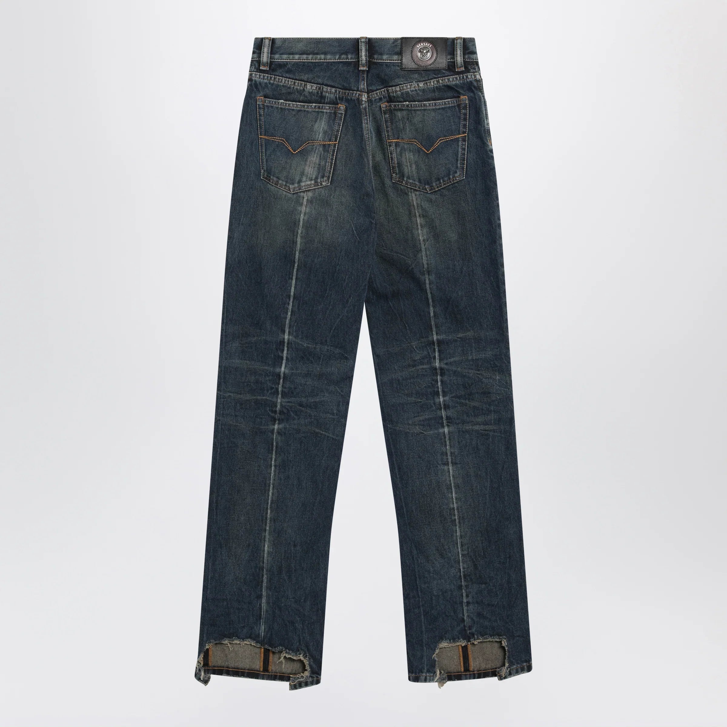 Stonewashed Cotton Denim Jeans for Everyday Comfort