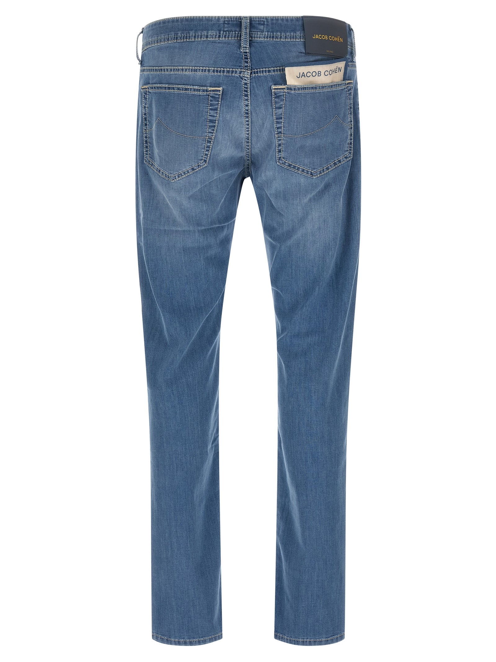 Stonewashed Cotton Slim Fit Jeans for Comfort