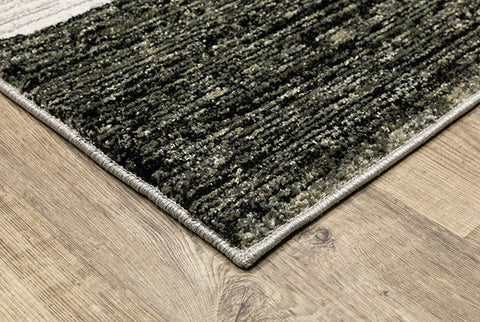 Flourish Contemporary Rug - Black / Gray / Off-White