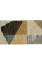 Flourish Contemporary Rug - Tan / Brown / Camel / Denim Blue