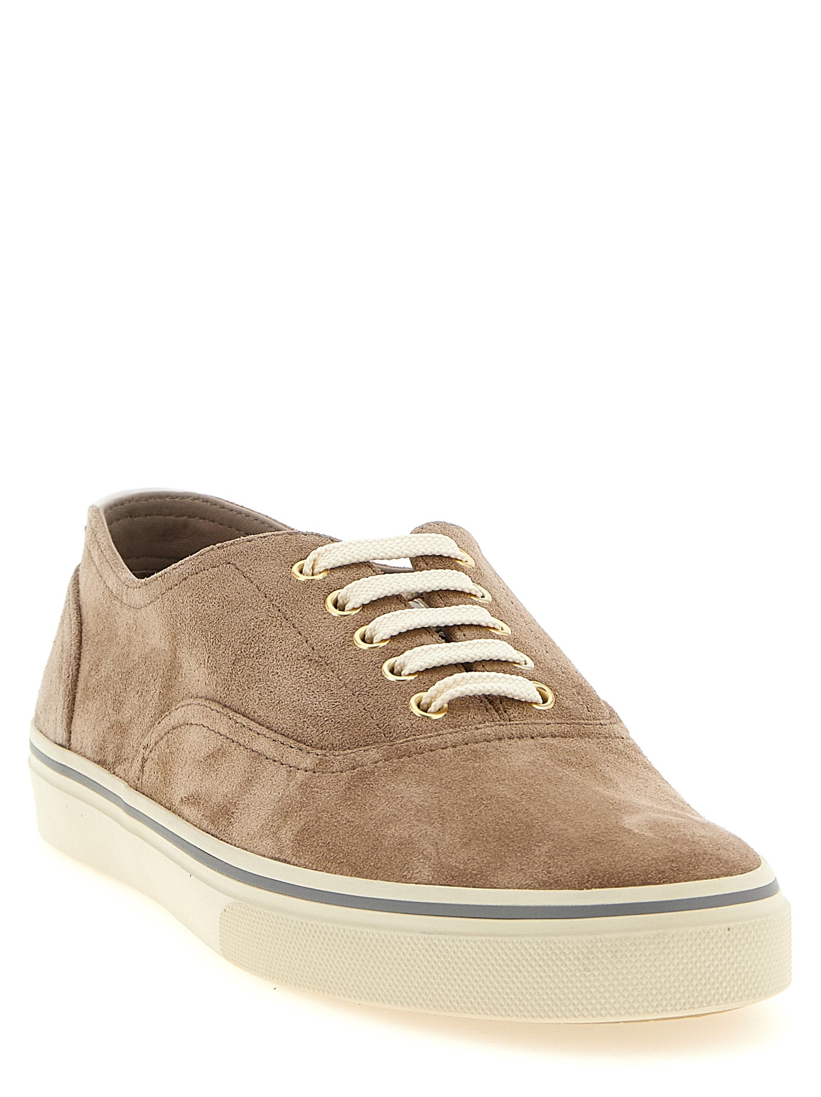 Suede Calfskin Sneakers with Comfort Sole