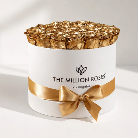 Supreme White Box | Gold Roses