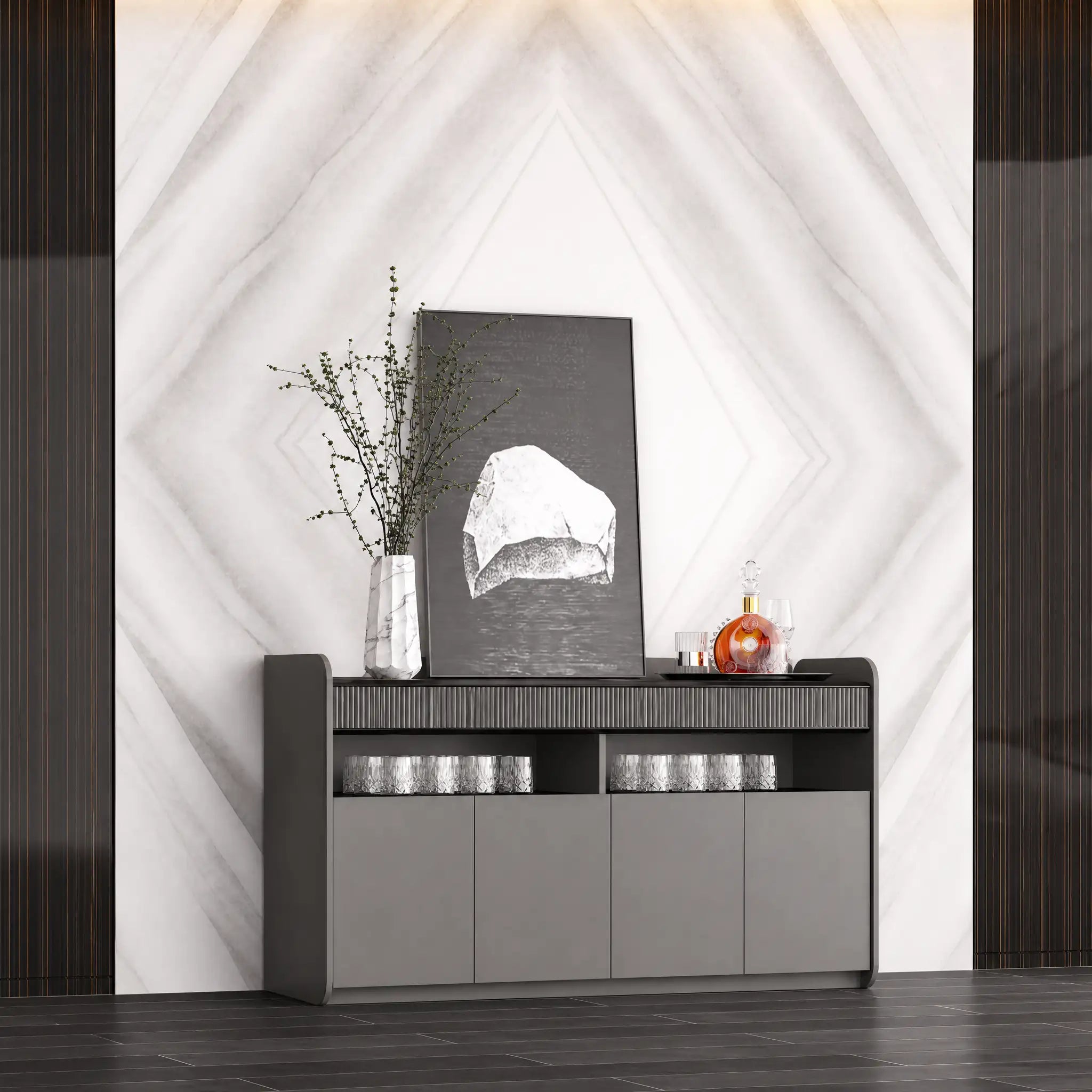 Synte · Office Credenza Cabinet Sideboard